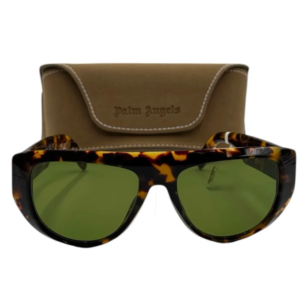 Palm Angels Joshua Sunglasses - Havana Brown / Green - PERI105 6055 - Unisex